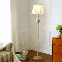 Foothills Poetry Bronze Lamp Arrival Lamp Eurostyle Minimalist Modern Full Copper Ceramic Cloth Art Home Luminaire Lighting Size: 40 * 1