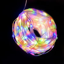 LED Small Colored Lights Flashing Lights String Lights Full Of Stars Seven Colorful Outdoor Patio Balcony Trees Waterproof Solar Decorative Lights