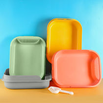 Cat litter basin large cat toilet anti-splash integrated cat excreting Basin semi-closed extra-large deodorant cat potty