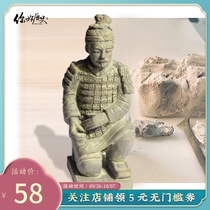 Hello Historical Archaeology Series hand-made blind box bronze terracotta warriors and horses national tide creative Q version jewelry ornaments gift