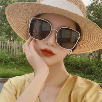Myopia sunglasses female large face Driving special sun protection UV rays 2022 New wave with degree sunglasses