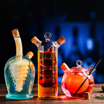 Creative sharing Cup double tube glass personalized bar utensils hanging water Cup drink cup mandarin duck cocktail Cup