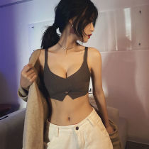 Latex underwear Womens Big Chest show small summer thin Collection Collection of auxiliary milk anti-sagging bra no trace no steel circle pen bra