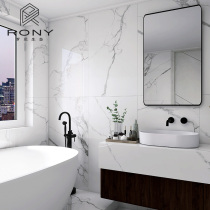 Marble Carla White toilet tile 600x1200 all-body brick snow white living room floor tile kitchen wall tile