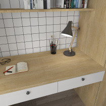 Net red desktop sticker wood grain wall paper self-adhesive waterproof and moisture-proof dormitory Decorative Wardrobe Subbook Table Renovated Table Sticker