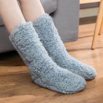 Winter sleeping feet warm artifact bed socks sleeping with winter cover foot quilt plus velvet thickened warm feet