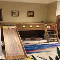 Home Sunshine Barbie Nuo B1102 half-height bed with small ladder and slide (mattress not included)