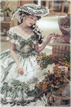 (Deposit) (Elpress L)~Tomorrow is a new day~Off-the-shoulder Dress 2 colors Lolita