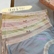 2022 Summer Modale mid waist soft and comfortable and breathable antibacterial lace silk side mulberry silk underpants triangle pants female 701