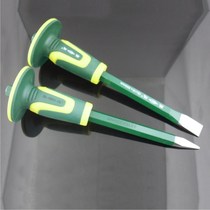 Shengda chrome vanadium steel two-color handle pointed chisel flat chisel tip cone stone chisel steel chisel can chisel iron