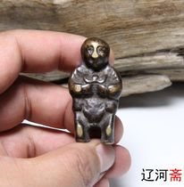 Zhaocai boy support amulet bronze man pendant decoration culture Liao copper bronze antique antique antique antique