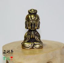 Antique antique copper pure copper antique copper piece copper piece of pure copper bodhisattva statue supplies old copper