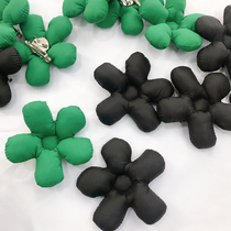 DIY accessories filled with cotton stereo flower tide with bag accessories decorated hat green big blossom tip