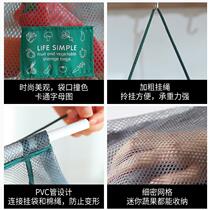 Kitchen can be hung fruit and vegetable storage bag portable hand carry ginger garlic onion dried vegetables hollow breathable storage mesh bag