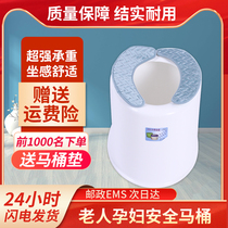 Adult mobile toilet pregnant women elderly people with mobility difficulties toilet bowl spittoon simple and strong space toilet chair