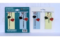 Bookmark Peach heart magnetic bookmark Waterproof durable magnetic bookmark Happiness is to know you bookmark