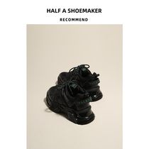 Old Daddy Shoes Women Spring 2022 Fall New Spring ins Chains Chains Black Thick Bottom Super Fire Sports Casual Pine Pastry Shoes