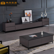 Nordic Italian style rockboard TV cabinet Tea Table Combinations Light Extravagant modern minimalist minimalist minimalist Living room Home Closet