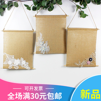 Kindergarten wall hanging creative decoration decoration materials Handmade corridor ring to create linen hanging ornaments