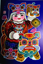 Huhuhuhuhu County Farmer Painting Famous Painting Folk Painting Garment Li Keman Handmade Painting Size 52x76cm