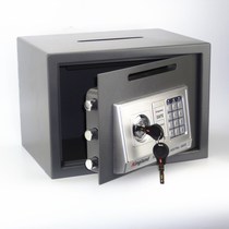 Piggy bank with lock with key small home safe anti-theft office safe coin hotel cash register