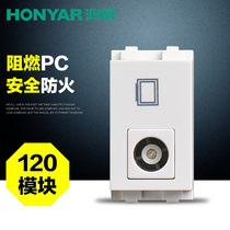 Hongyan 120 switch socket panel TV socket closed circuit module Digital TV function piece