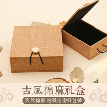 Aka handmade safety charm box embroidery diy gift box Ping An Fu storage box creative gift box for boyfriend