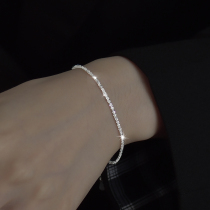  Starry sterling silver bracelet female ins niche design cold wind high-end sense of light luxury simple girl girlfriends jewelry