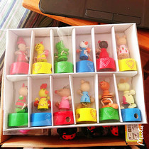 Wooden animal modeling set for sale pencil sharpener pencil sharpener pencil sharpener Pencil stationery collection