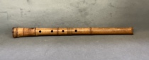 Japanese double-print Longwind nameplate ancient flow silver and three-wire ruler eight (two-ruler tube)