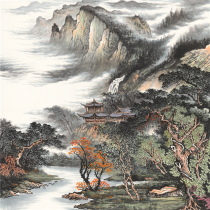 Four-foot Doufang Chinese painting boutique landscape (Yunshan Stream) unmounted painting core parity sales P