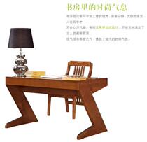 Nature solid wood desk with chair new Chinese style