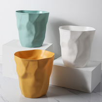 Simple trash can Household living room Bathroom Kitchen Dormitory large creative bedroom office paper basket Nordic style