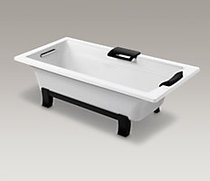 45595 Yaqi 1 7 m free-standing cast iron bathtub