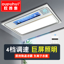 Oupuhui kitchen Liangba lighting two-in-one air conditioning fan integrated ceiling embedded air cooler with ventilation
