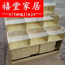 Shelf bulk snack supermarket Pengyu grain showcase rice cabinet dry convenience store counter convenience store commercial