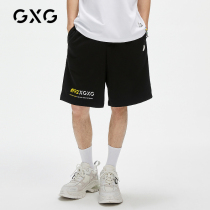 GXG mens (X-LAB)FR2 joint 21 years summer shopping mall with trend printing casual mens shorts