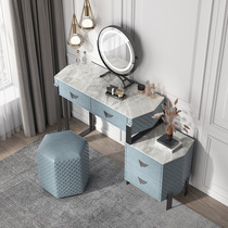  Light luxury bedroom dresser Modern minimalist makeup table ins wind solid wood small apartment storage cabinet integrated makeup table