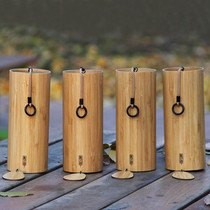 Wind Poetry Bamboo Wind Chime Japanese Creative Handmade Meditation Bedroom Balcony Bamboo Hand Ring Ring Hanging