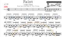 1392 Linkin Park-Faint Drum Set Pop Songs Original Drum Score