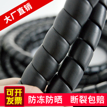 Spiral sleeve hose hydraulic oil washing water of electric cables and wires -- a soft cannula bao xian guan wound