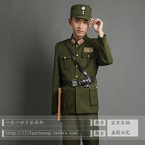 The Republic of China for officers in the Kuomintang uniform Chinese Lieutenant Diao Gerard Hu transfer Kui stage drama costume photography