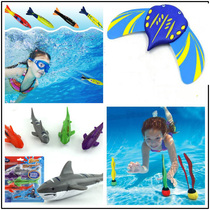 Childrens swimming pool water toys diving grab toys devil fish torpedo shark snorkeling swimming pool training teaching aids