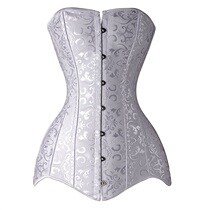 European and American court sculpting clothes extended bag crotch body steel thin waist waist waist belly corset Jacquard