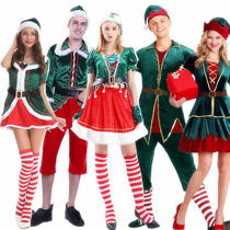 Christmas costume adult Christmas Hunter men and women Christmas tree role-playing clothing cos Santa dress