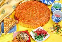 Halal traditional sugar-free xylitol five kernels jujube Lotus lotus seed egg yolk 500g reunion moon cake simple