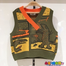Balabala childrens clothing 2021 autumn new boy cartoon knitted vest 201321122103