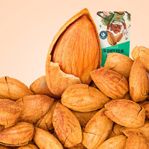 Three squirrels hand-peeled Badan wood 120g Specialty fried almond nuts Net red leisure snack Dried fruit almonds