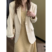 yesroom apricots color small suit jacket woman 2022 springtime design sensation slim pure color western suit blouse