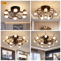 Nordic multifunctional ceiling fan lamp restaurant bedroom invisible ceiling fan lamp home living room integrated electric fan lamp